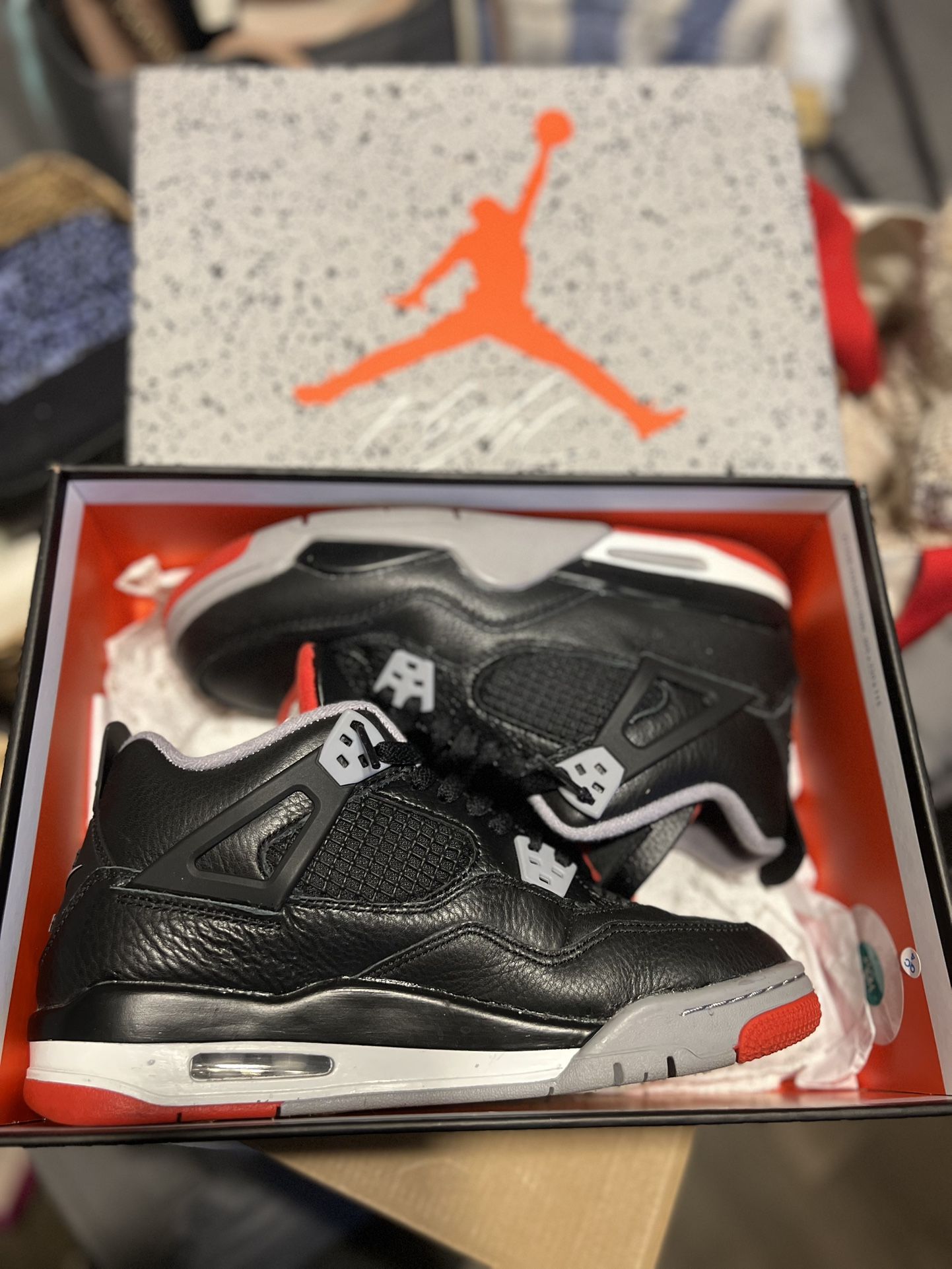 Jordan 4 Retro Bred Reimagined Size 7y