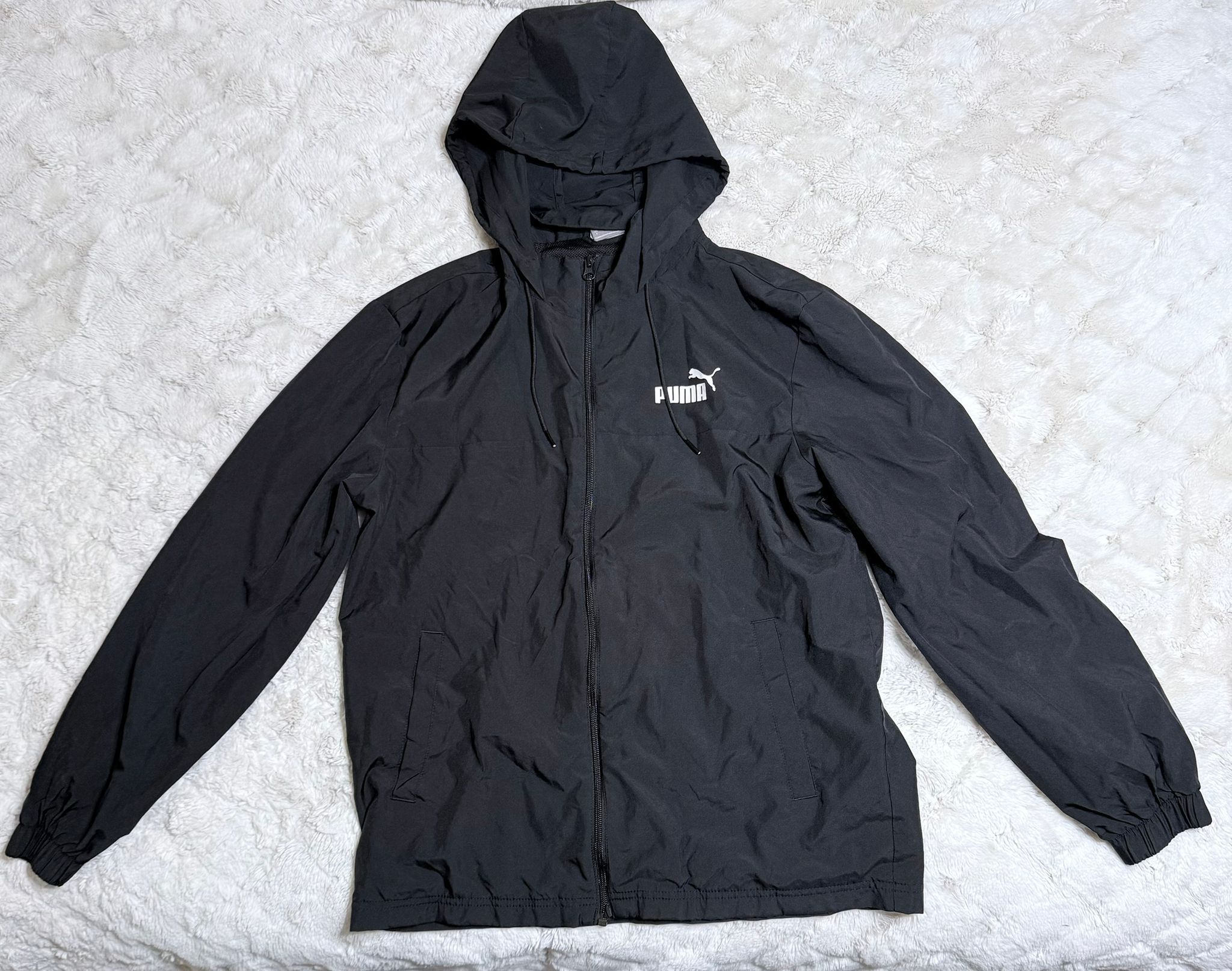 Puma Black Waterproof Jacket Size Small