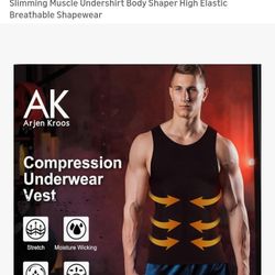 NEW ARGEN KROOS MENS COMPRESSION TANK TOP SHIRTS LARGE 