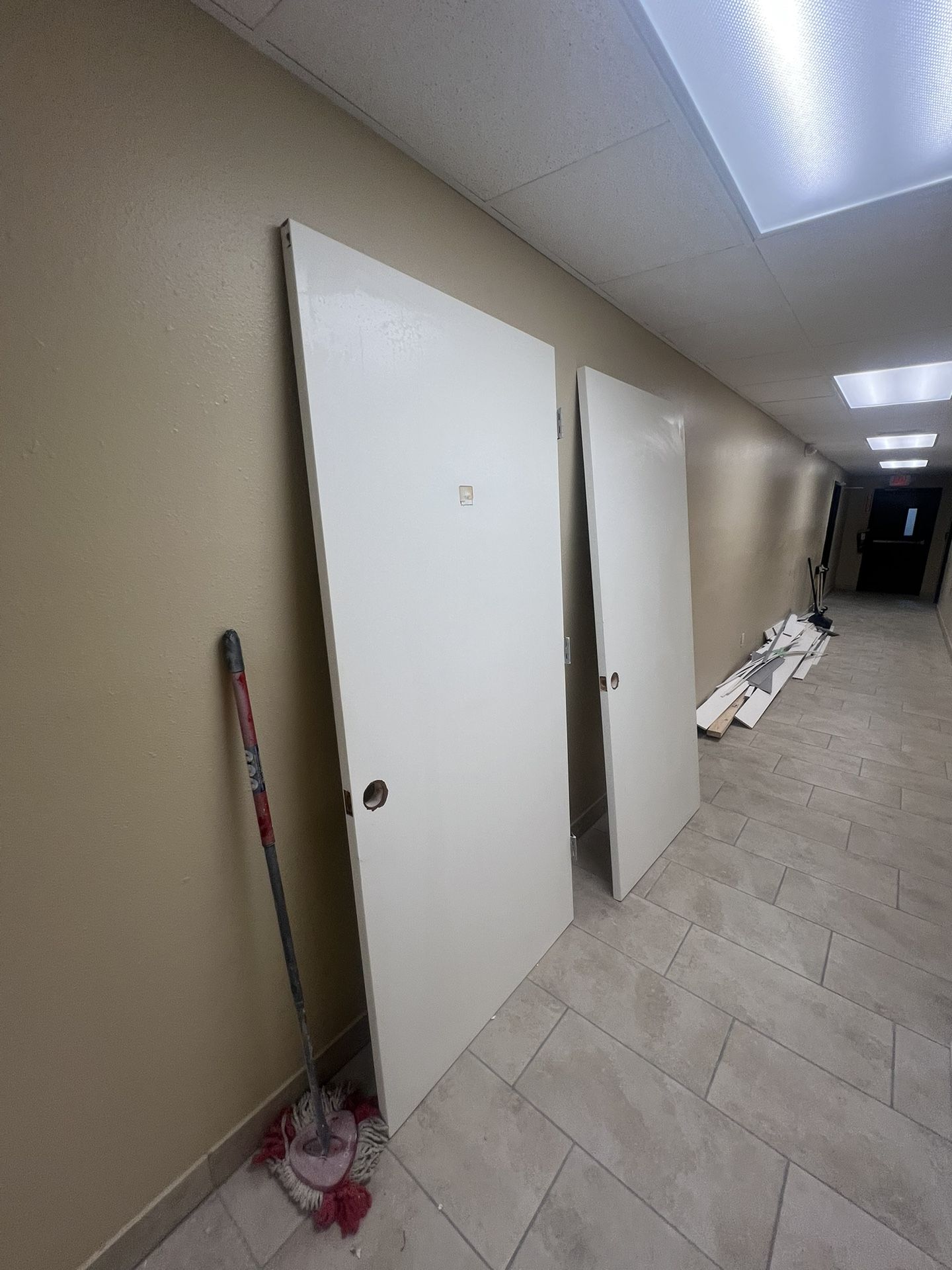 36” Plain Flat Doors X2