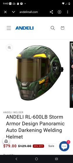 ANDELI RL-600LB Auto Darkening Welding Helmet