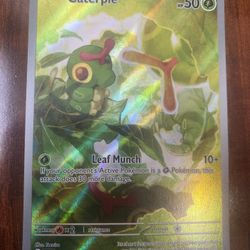 Pokemon 151 Caterpie 172/165 Full Art Illustration Rare Holo NM/M PACK FRESH! 🍃