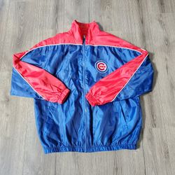 Vintage Chicago Cubs Jacket G-III Sports Windbreaker Men Large