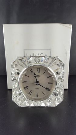 Mikasa crystal table clock