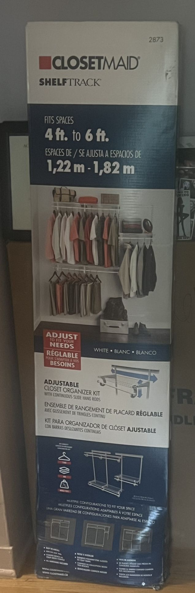 ClosetMaid Shelf Rack - New In Box - never Taken Out Of Box