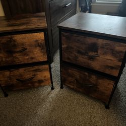 Mattress With Bedframe And Nightstands