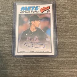 2026 Topps Heritage Jonah Tong Auto