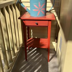 HEMNES Cherry Red Side Table Nightstand