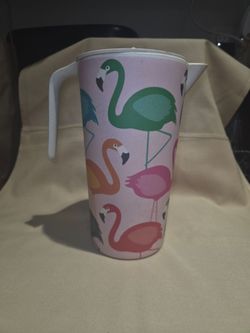 Flamingo 2 Litler Tea Pitcher With Lid Plastic