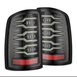 07-13 GMC Sierra LUXX-Series LED Tail Lights Alpha-Black