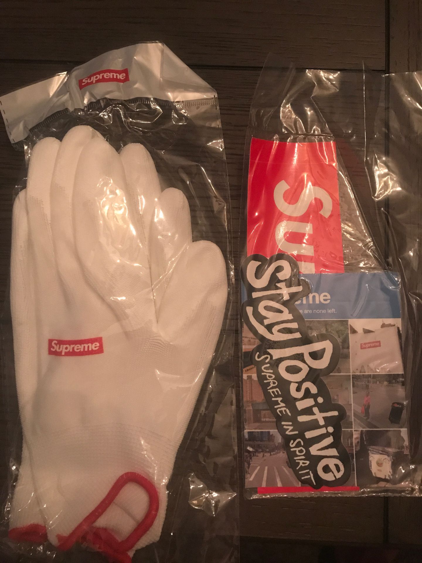 Supreme rubber gloves + stickers FW20 New sealed