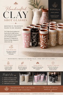 Talavera Clay Shot