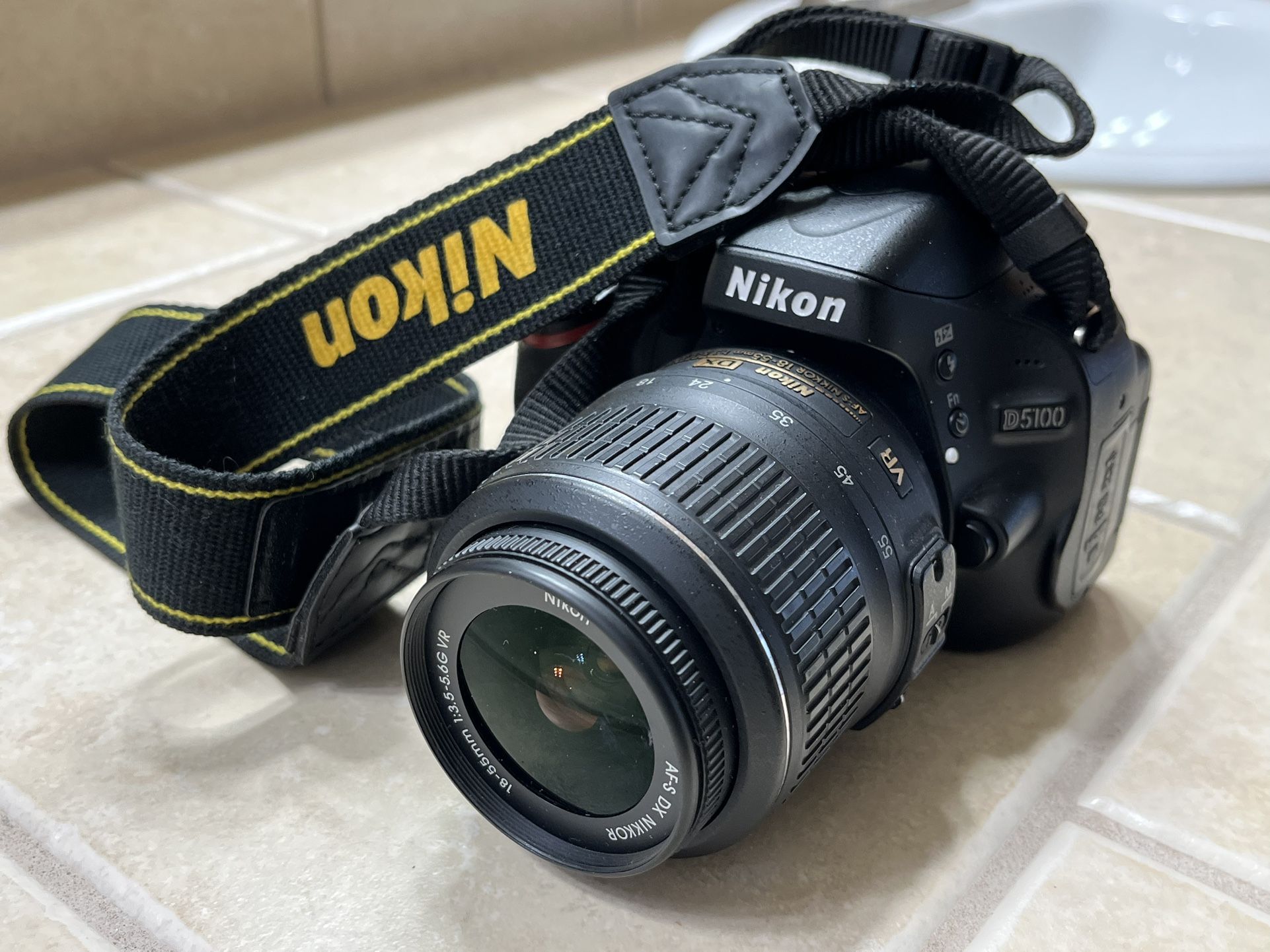 Nikon D5100 Camera Body with 18-55 Lens Used