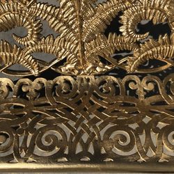 Antique Cast Iron Garden Bench  30”H x 57”W x 20”D