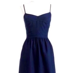 Like New, Sleeveless Cami, Fit and Flare Dress from JCrew in Royal Blue (size 6)