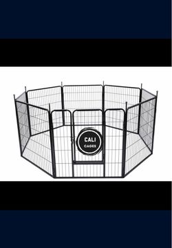 Dog playpen exercise 8 panels L31 H32