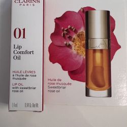 CLARINS Lip Comfort Oil  Color Honey 01 (Trial Size 0.04oz/1.4 ml) New Never Used in a Package 