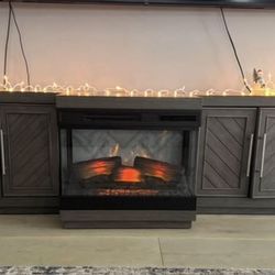 Media Console Fireplace