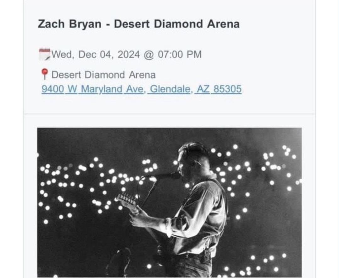 Zach Bryan - Desert Diamond Arena