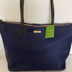 Brand New Kate Spade French Navy Blue Tote