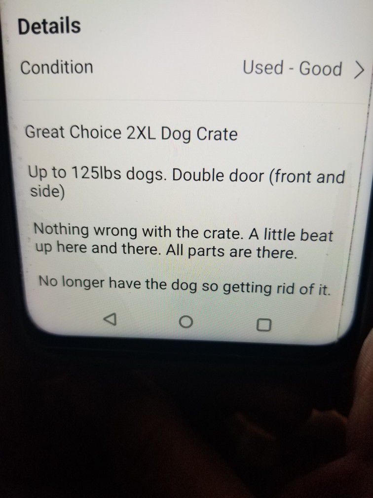 2XL Dog Crate