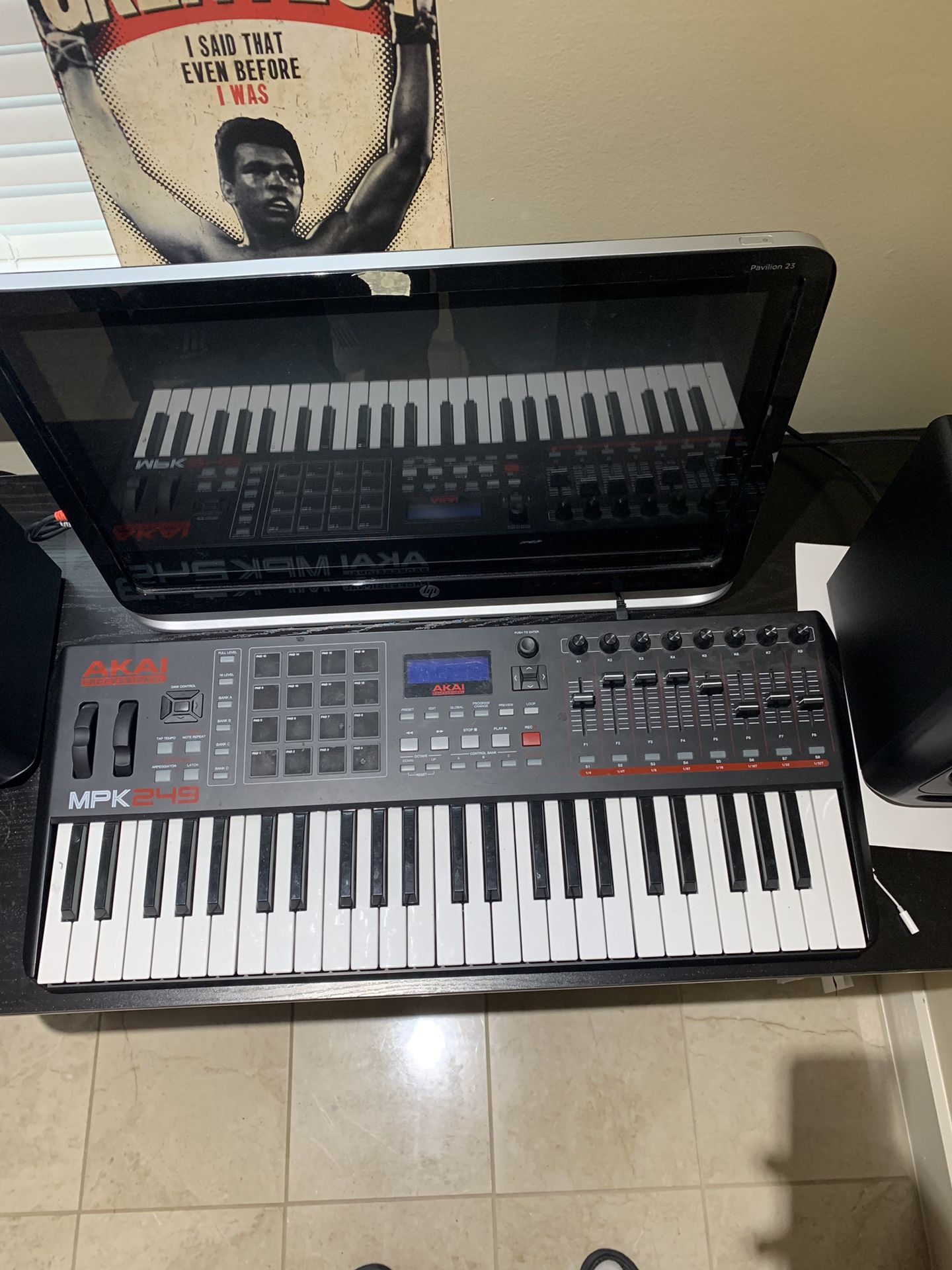 Akai MPk249 midi keyboard