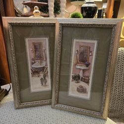 C. Winterle Olson Bath Scene Prints. 