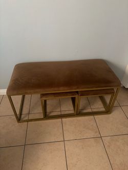Cushioned bench
