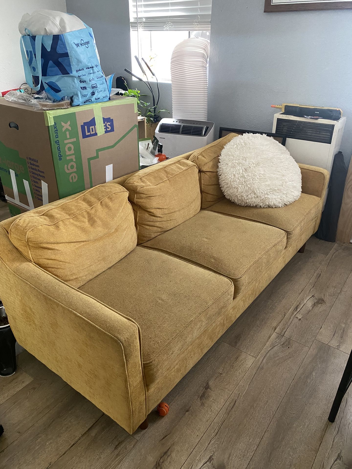 Yellow 3 Seater Couch