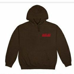 Travis Scott " CJ Logo " Hoodie XXL Brown 
