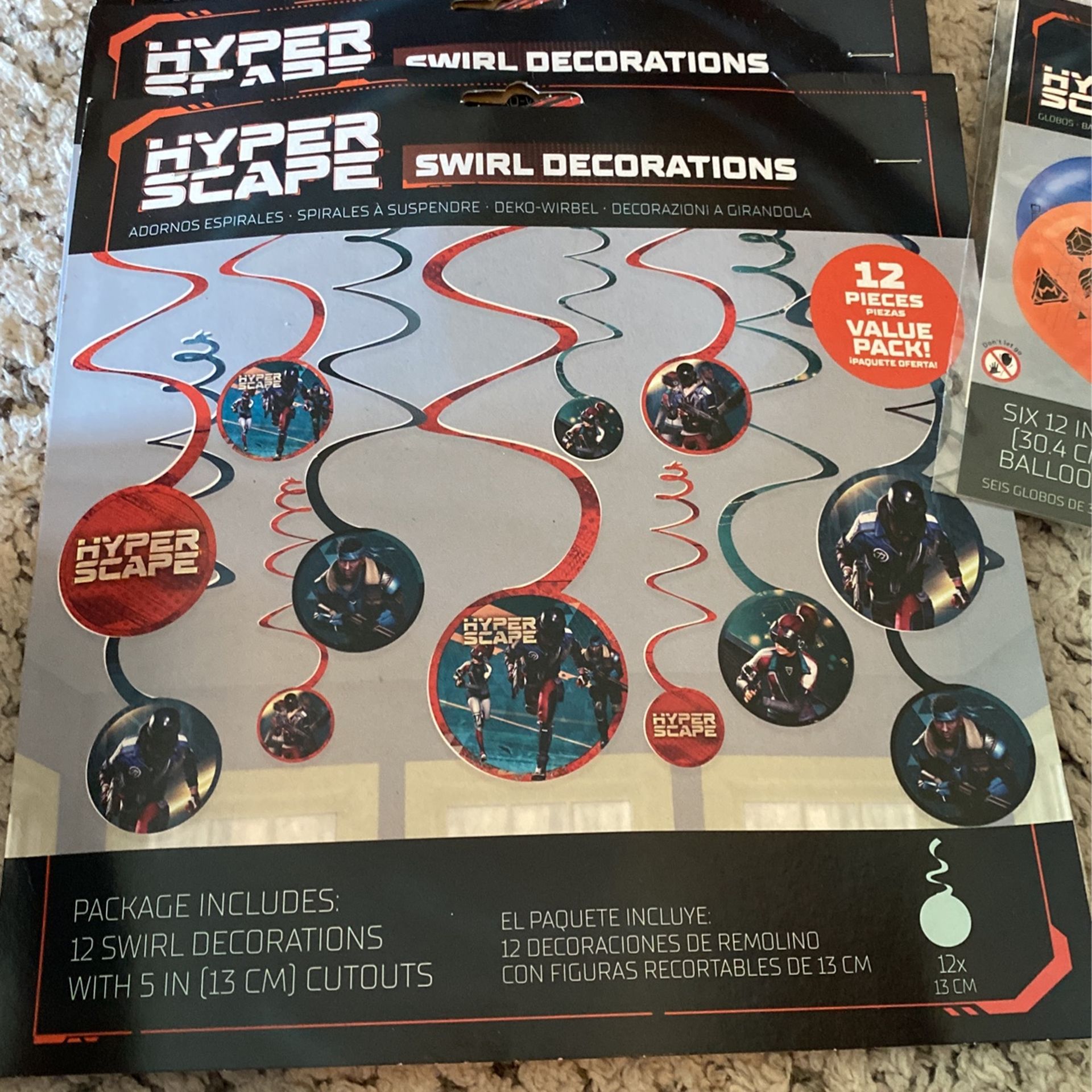 Hyper scape Party Decorations 