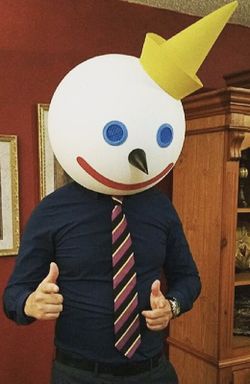 Jack in the box head costume