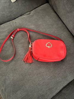 Kate Spade Red Leather Crossbody Bag