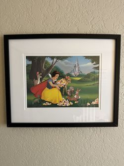 Disney Lithograph Snow White A Smile, A Song And A Castle LE Don Williams 