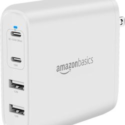 Amazon Basics 100W Four-Port GaN Wall Charger 