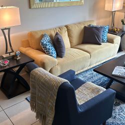 El Dorado Furniture/yellow/ Sofa Love Seat And Chair