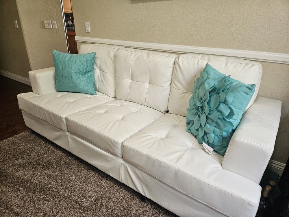 Couch-fake Leather, Like New