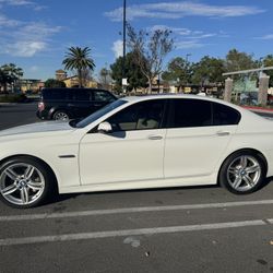 White BMW 535i/is.  4 Door 2014