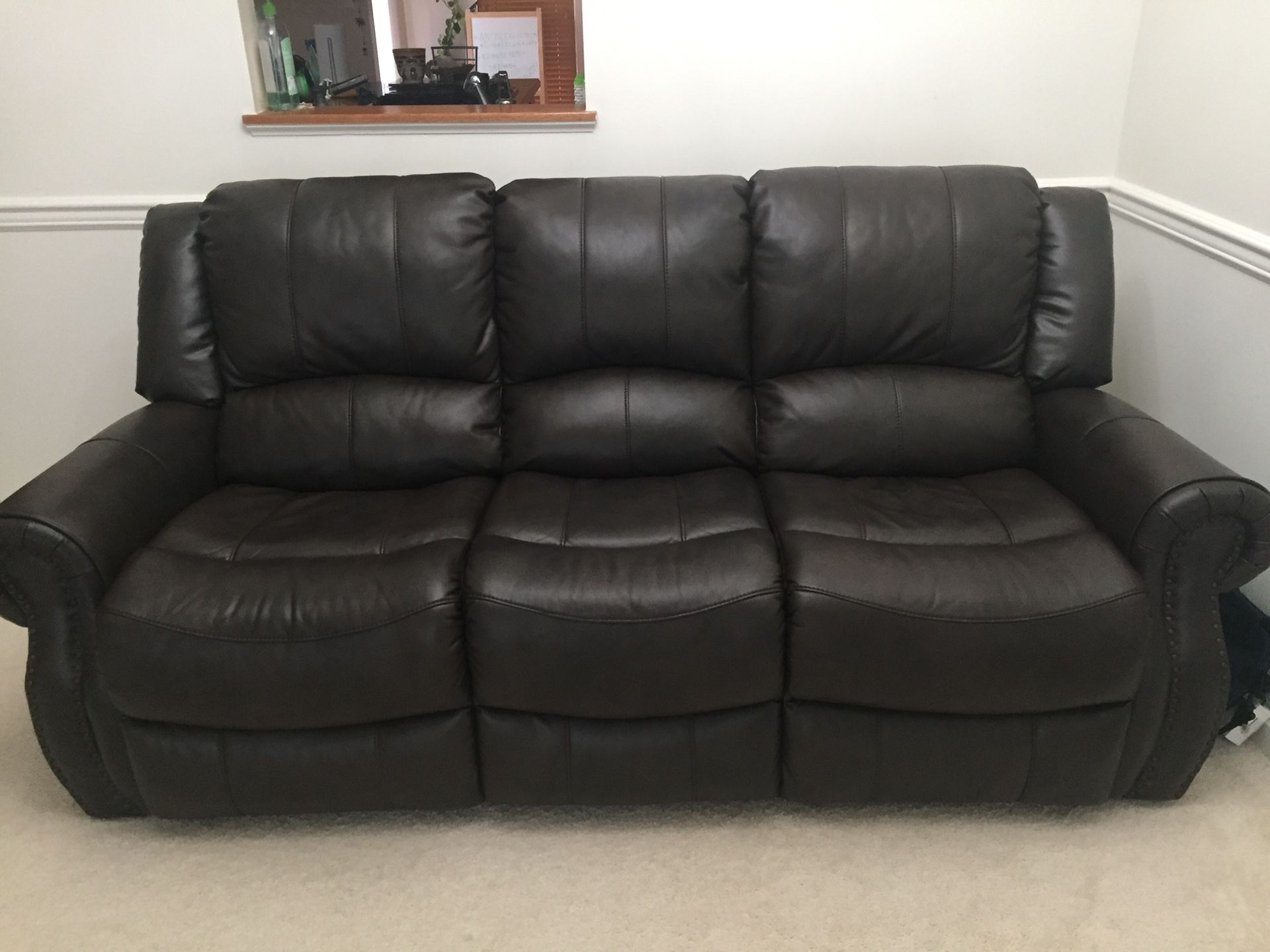 Brand new unboxed 3 seater Recliner sofa available - $650