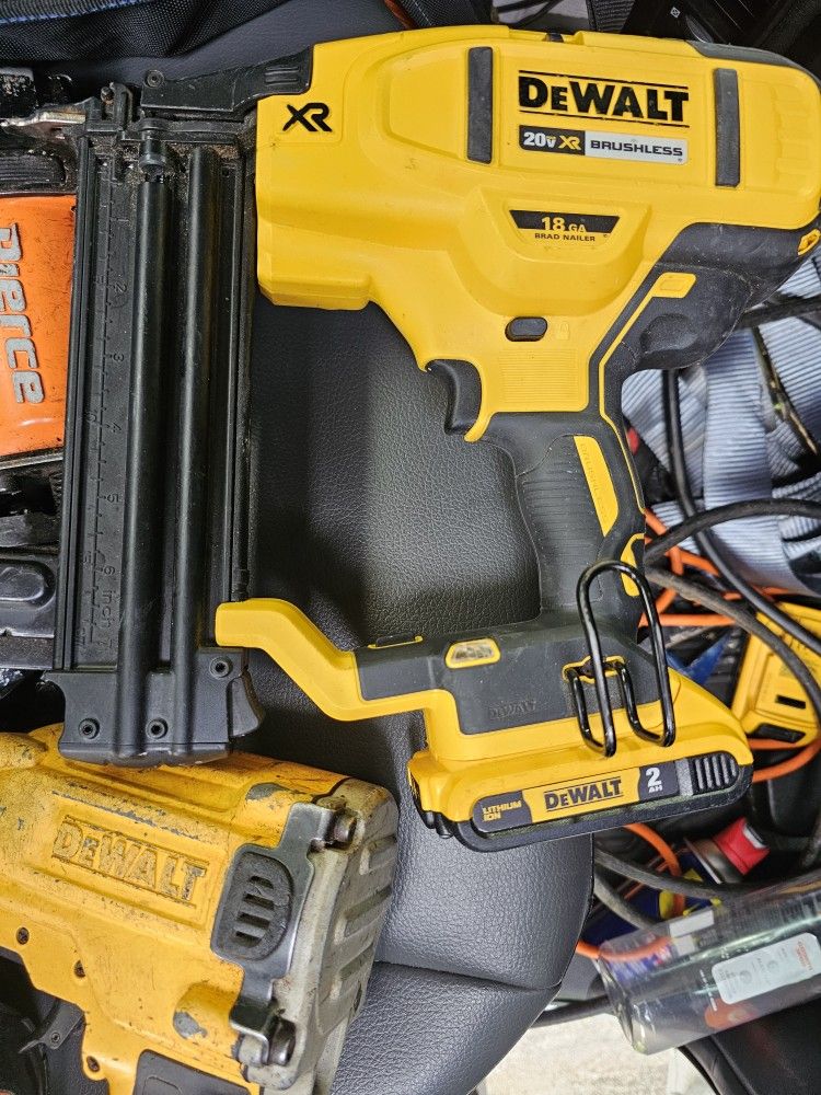 Two Dewalts And One Peirce Nailguns