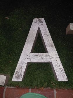 Metal letters