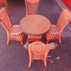 Beautiful Kid's Table and Chairs. Painted Wood