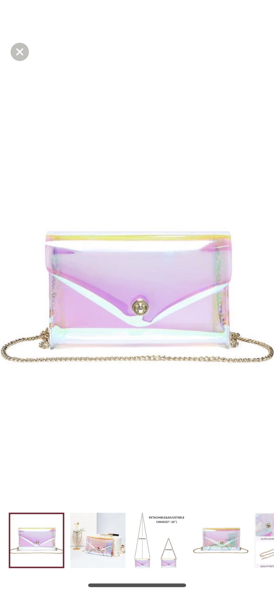 Clear Purse Womens Clear Crossbody Bag Cute Sports Concert Prom Party Present