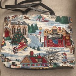 Winter Holiday Christmas Tote Bag