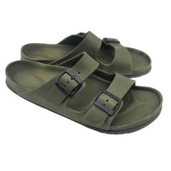 Birkenstock Mens 'Arizona' Eva Footbed Olive Green Buckle Sandals EU 44/US 11 M