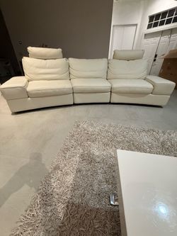 Carlo Perazzi 3 piece modular leather couch