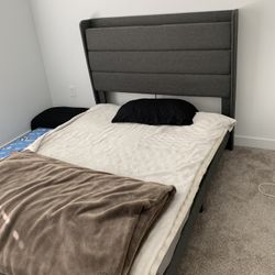 Grey Full Bed frame 