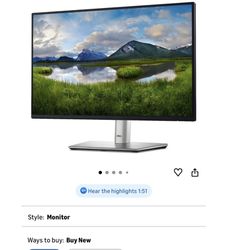 2 Dell Monitors 24 Inch 