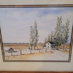 Painting Wall Art Farmhouse Country Nature Central Valley Home Decor Decoration