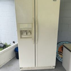 White Double Door Refrigerator 